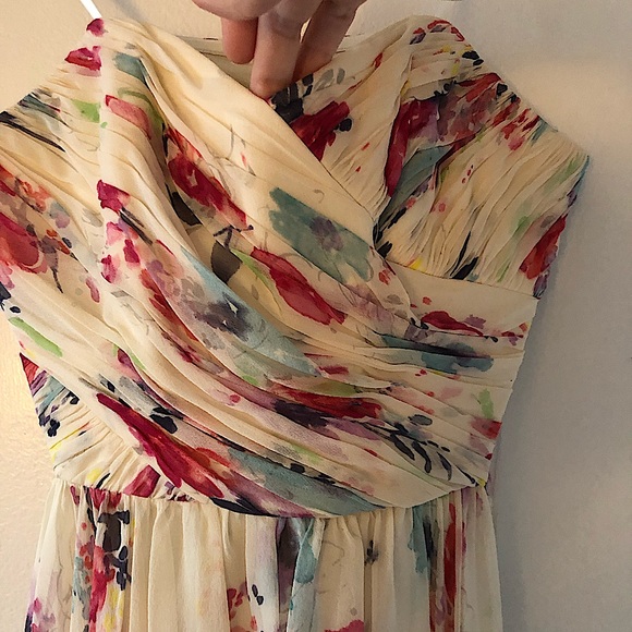 NWT Jill Stuart Silk Floral Cocktail Dress with Tie Waist and Removable … - Picture 11 of 16